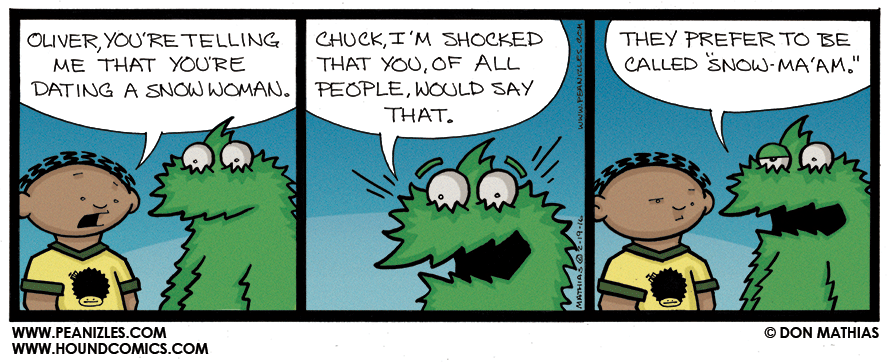 Peanizles™: An almost daily comic strip by Don Mathias