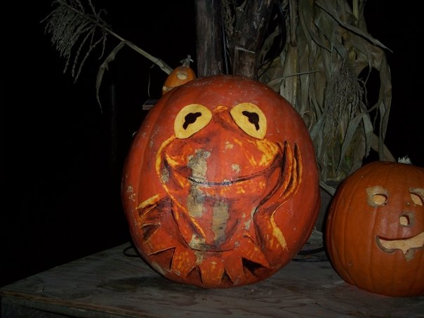 Kermit the Pumpkin