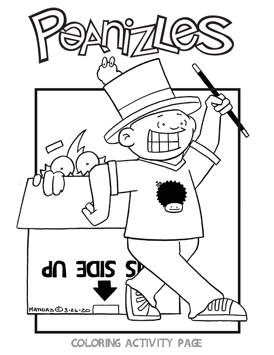 Peanizles Coloring Activity Page
